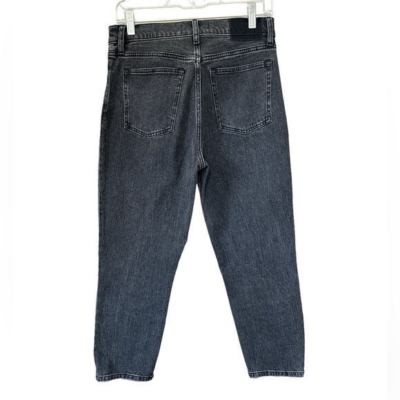 Abercrombie & Fitch The Mom High Rise black wash denim jeans size 27 / 4s - Picture 3 of 10